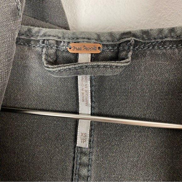 Free People Joshua Tree Oversized Gray Black Utility Cargo Jacket - Picture 12 of 13